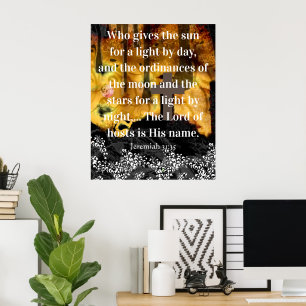 Poster Qui donne le soleil comme lumière le jour