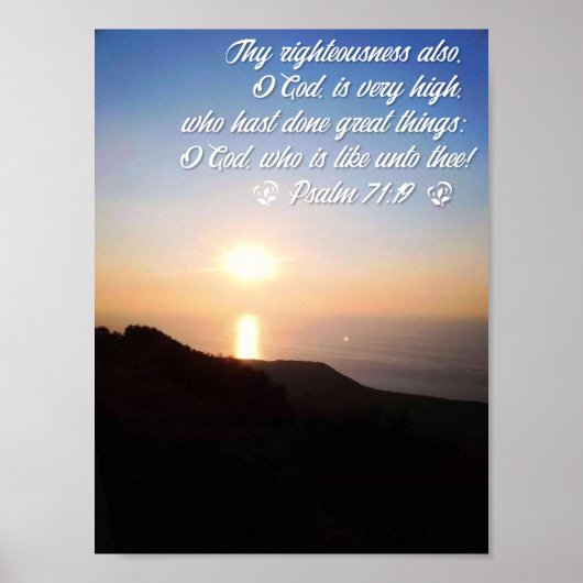 Poster Qui Est Comme À Toi, Ô Dieu (Devant)