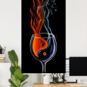 Poster Qui est le feu qui est l'icée (Bureau à domicile)