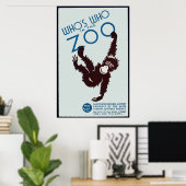 Poster qui est qui dans le zoo (Bureau à domicile)