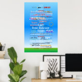 Poster Qui je suis en Christ (Bureau à domicile)