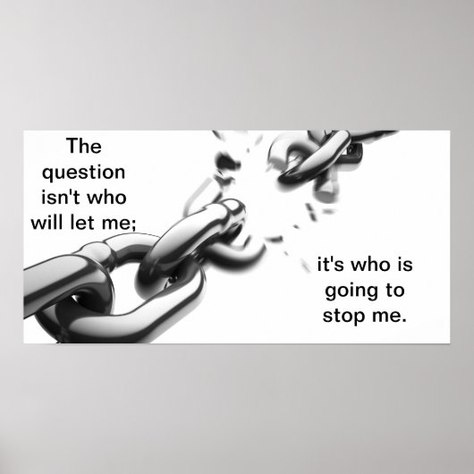 Poster Qui m'arrêtera (Devant)