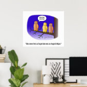 Poster Qui ! Qui ! (Bureau à domicile)