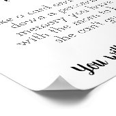 Poster Qui Suis-Je ? Panneau baby shower (Coin)