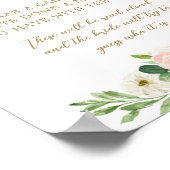 Poster Qui suis-je Partagez un souvenir avec la mariée Je (Coin)