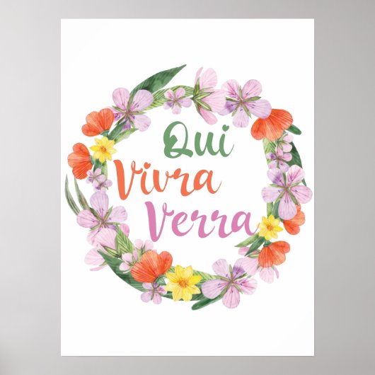 Poster Qui Vivra Verra French Dire (Devant)