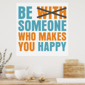 Poster Qui Vous Rend Heureux (Cuisine)