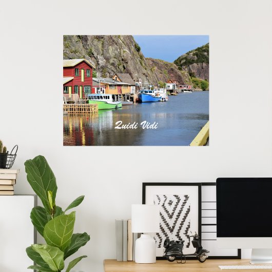 Poster Quidi Vidi, Terre-Neuve-et-Labrador (Bureau à domicile)