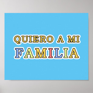 Poster Quiero un amour de MI Familia Español I ma famille