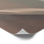 Poster Quiet Bloom – Abstract Tulips In Soft Gold (Coin)