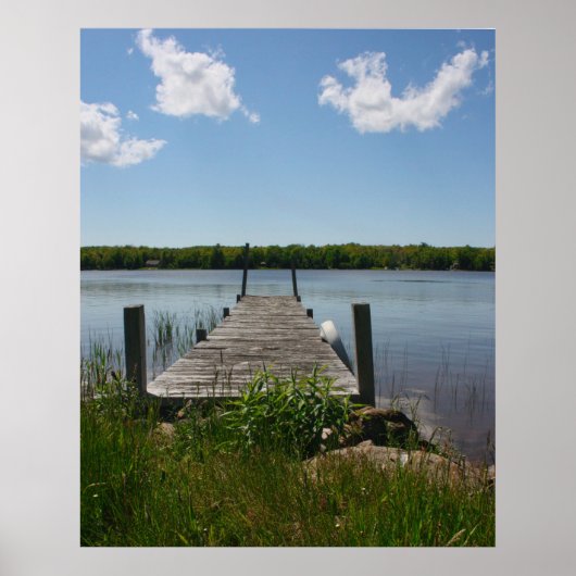 Poster Quiet Dock in the Upper Peninsula (Devant)