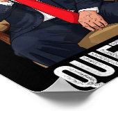 Poster Quiet Ggy Donald Trump Sarcastic Litical Statement (Coin)