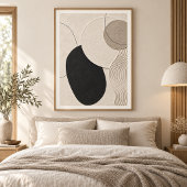 Poster Quiet Orbit | Minimal Abstract Plaster Art Print