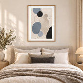 Poster Quiet Passage | Minimal Abstract Plaster Art Print