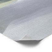 Poster Quiet River Valley Minimal Abstract Landscape (Coin)