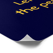 Poster Qu'il y ait la paix sur Terre (Coin)