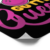Poster Quilles de bowling Gutter Queen avec Ll pour Bowl (Coin)