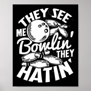 Poster Quilles de bowling Spare Strike 1