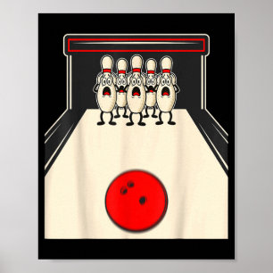 Poster Quilles N Ed Ns Joueur de quilles drôle Enfants Ga