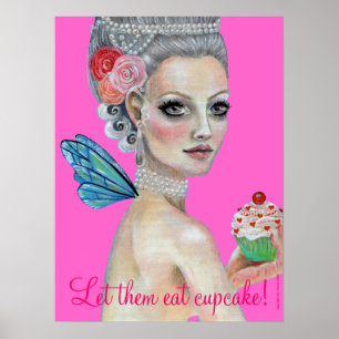 Poster Qu'ils mangent du gâteau, qu'ils mangent du cupcak