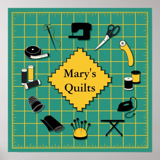 Poster Quilt Time Customize the Label (Devant)