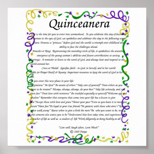 Poster quinceanera (Devant)