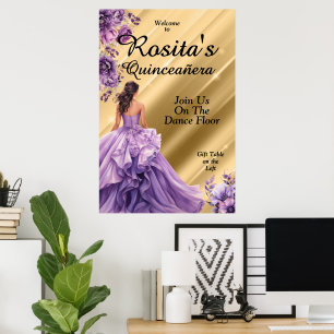 Poster Quinceanera 15e anniversaire espagnol