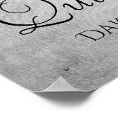 Poster Quinceanera à goutte d'étincelle | Glacage en diam (Coin)