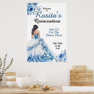 Poster Quinceanera colorée