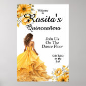 Poster Quinceanera colorée (Devant)