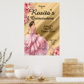 Poster Quinceanera colorée (Cuisine)