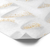 Poster Quinceanera rose or parties scintillant robe blanc (Coin)