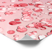 Poster Quinceanera rose rose rose or rose parties scintil (Coin)