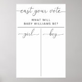 Poster Quinn Cast Your Vote Genre Reveal Jeu Vote (Devant)