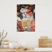 Poster Quirky Parrot Bathroom Wall Art Print 'I See (Cuisine)