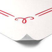 Poster Quirky Retro Hand Drawn Cupid Wedding Welcome Sign (Coin)