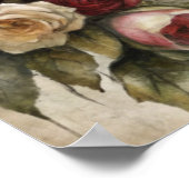 Poster Quirky Victorian Gothic Girl & Florals Londres (Coin)