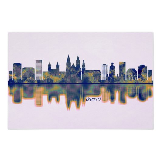 Poster Quito Skyline (Devant)