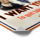 Poster "Quitter la parole en classe" (Coin)