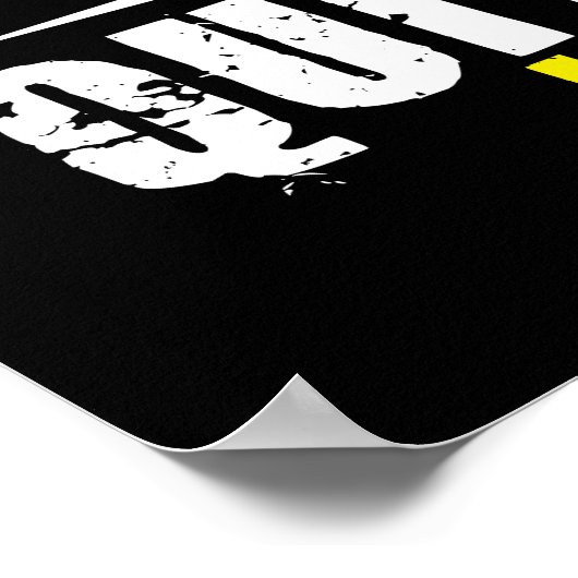 Poster Quitter N'Est Pas Acceptable - Gym Motivationnel (Coin)