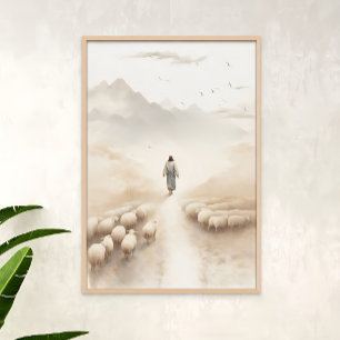 Poster Quittez le 99, Art chrétien moderne, Jésus part
