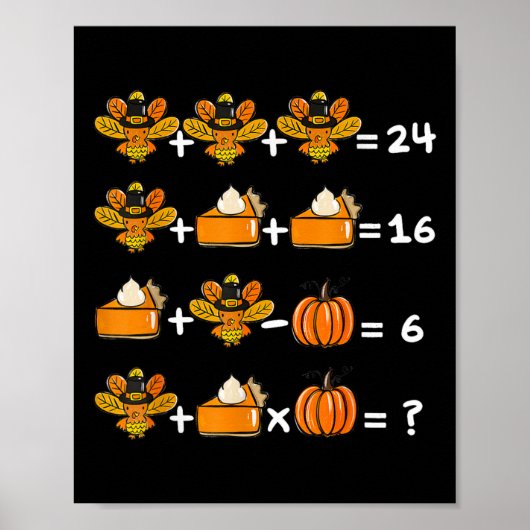 Poster Quiz de professeur de mathématiques sur l'ordre de (Devant)
