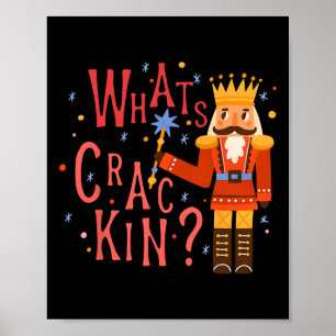 Poster Quoi de Casse Fun Noël Casse-Noisette Xmas Hommes 