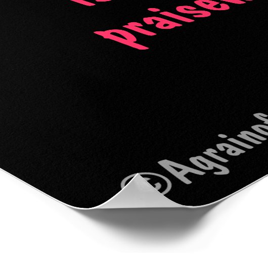 Poster Quoi que ce soit... Citation de la Bible (Coin)