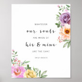 Poster Quoi Que Nos Âmes Soient Faits, Emily Bronte (Devant)