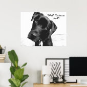 Poster Quoi ? ! Vous n'êtes pas, fixe ? ! (Bureau à domicile)