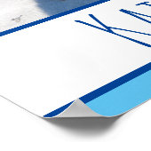 Poster Quokka sur la plage Australia Blue Boys (Coin)