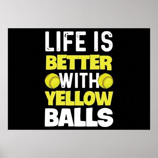 Poster Quota de softball pour lanceur de softball (Devant)