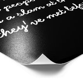 Poster Quotable sur les gens Rude (Coin)