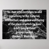 Poster Quotation from Booker T. Washington (Devant)